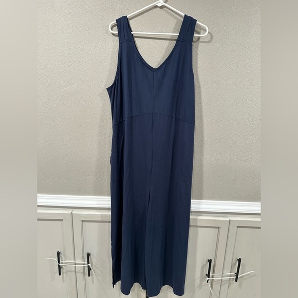 🔴Cuddl Duds Deep Blue Sleeveless Jumpsuit - Picture 2 of 5